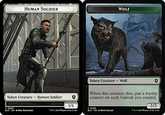 Human Soldier (0007) // Wolf (0035) Double-Sided Token